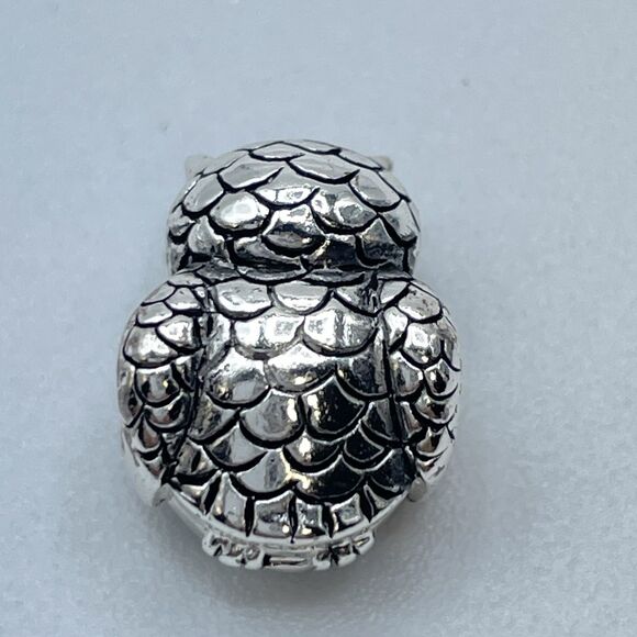 925 Sterling Silver Owl Charm For Charm Bracelet Boho Statement Cute Timeless - Picture 5 of 7